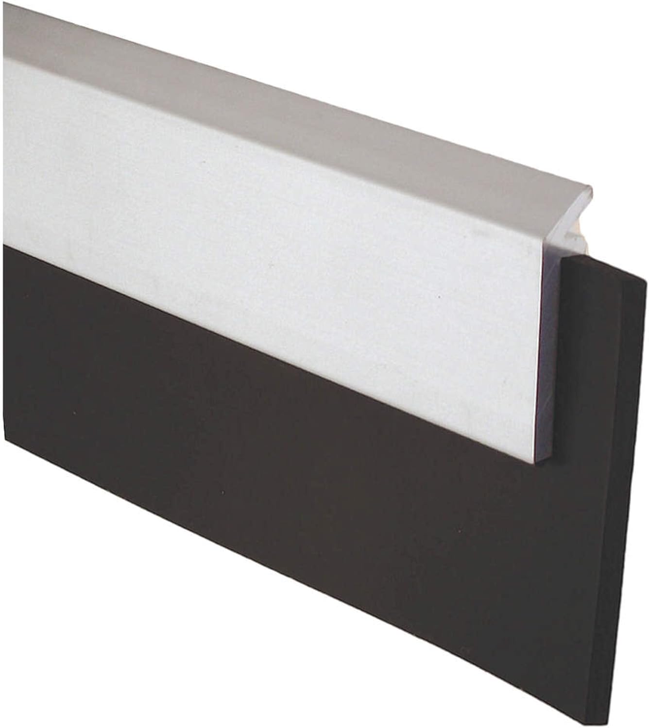 Weatherstrip, Flat, 8 ft L, Silver, Neoprene