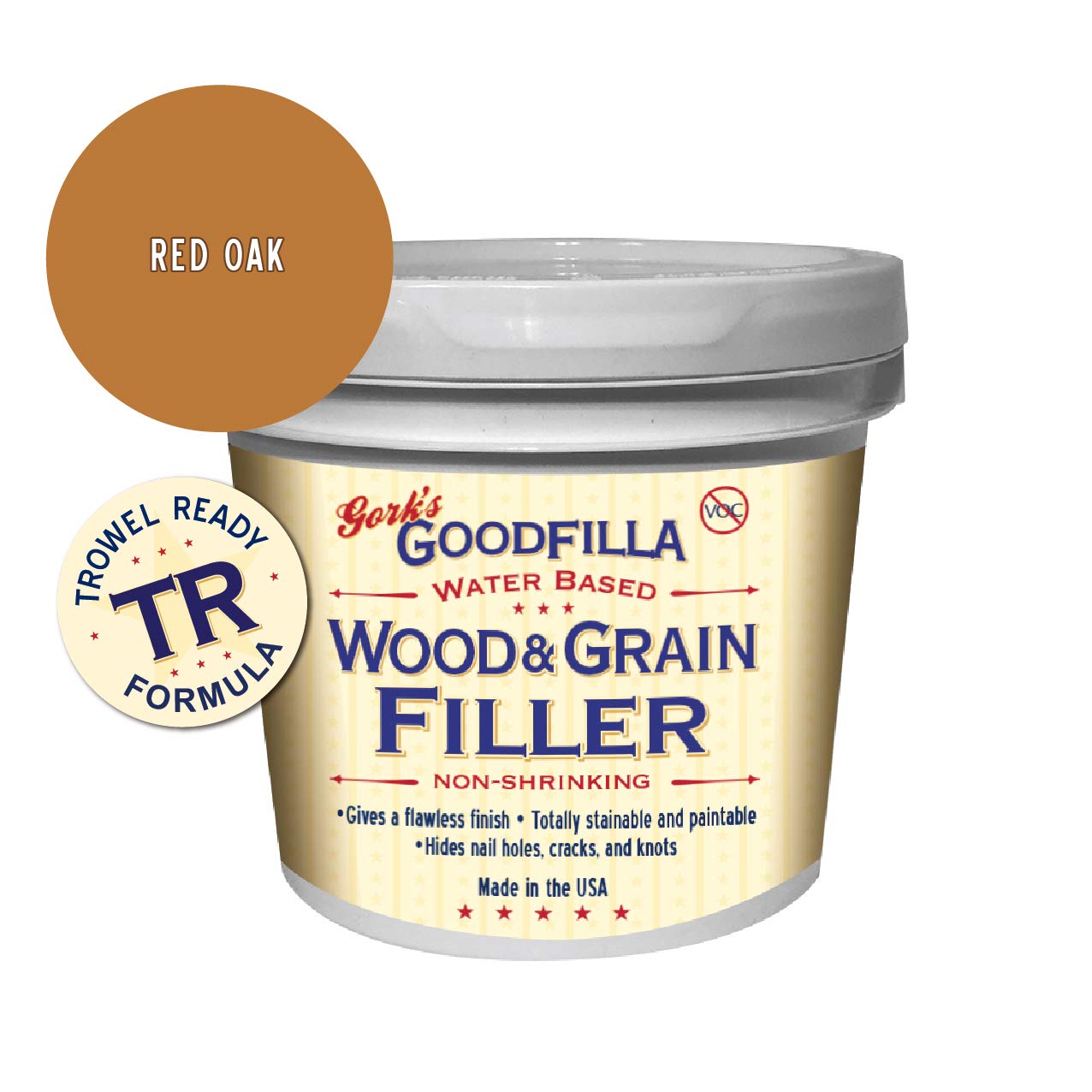 Buy WaterBased Wood & Grain Filler (Trowel Ready) Red Oak 1 Gallon