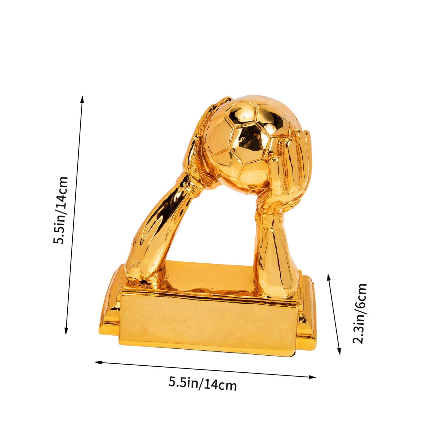 VANZACK de Futbol Cajas pequeñas cajitas pequeñas Cotillon Fiesta Adornos Guante fútbol Americano decoración de versátil Suministro de la Competencia Resina Golden