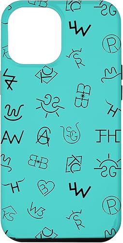 iPhone 13 Pro Max Western Cowboy Cowgirl Ganado marcas de vaca patrón caso