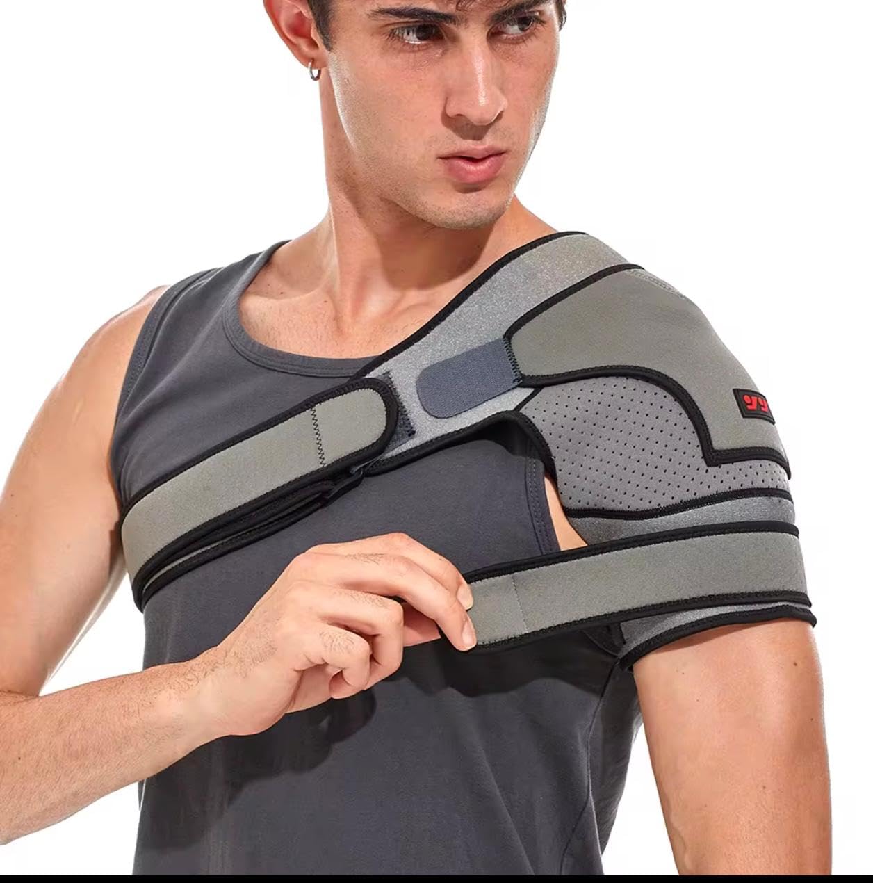 OJOJ Shoulder Brace for Men and Women Orthopedic Shoulder Compression Sleeve for Torn Rotator Cuff Dislocated AC Joint