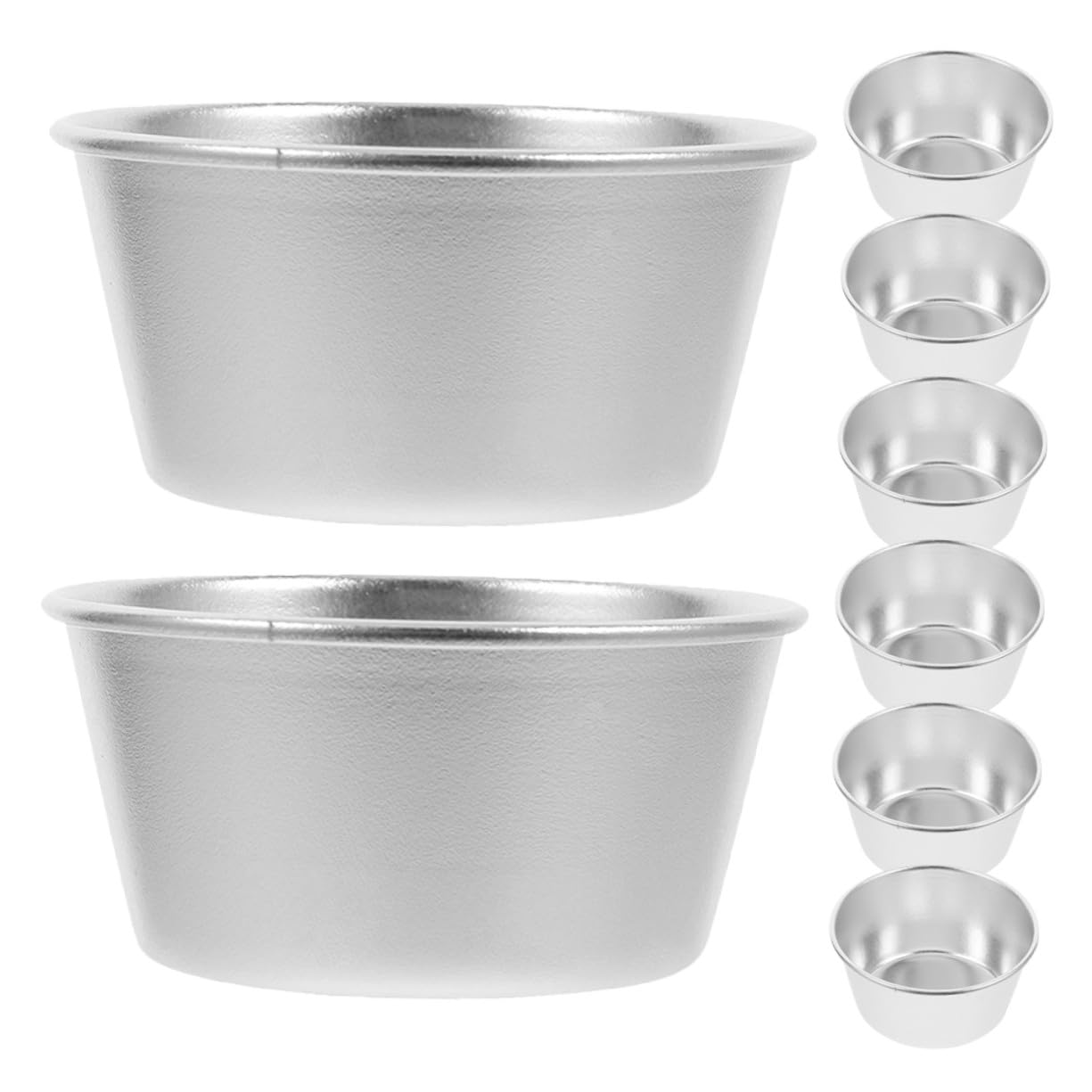 COLLBATH 8 piezas Moldes para Tartaletas Mini Moldes para Cupcakes Antiadherentes de Acero al Carbono Muffins y Postres para Hornear Tartas y Dulces Pequeños Fiestas y Navidad
