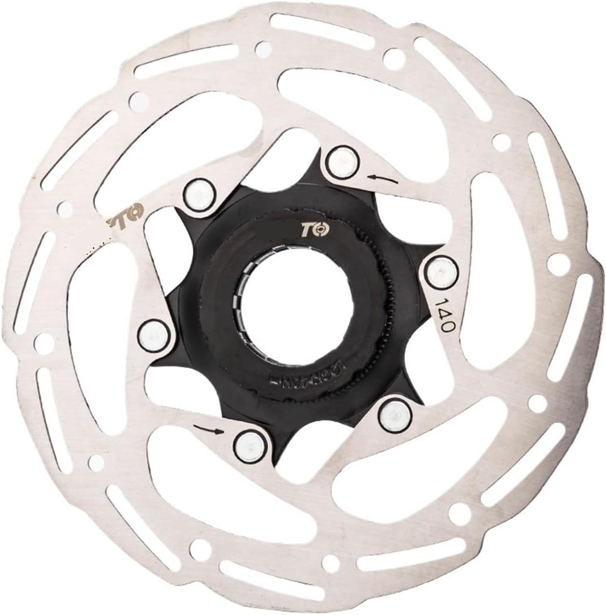 Compatible for ZTTO Center Lock Bike Brake Rotor -140/160/180/203mm 1.8mm Steel for MTB & Road Bikes(CL-140mm Black A)