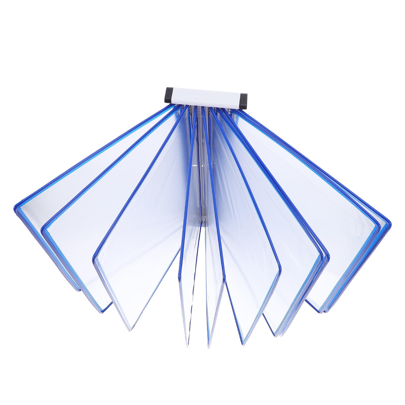 GLEAVI Porta Brochure da Parete A4 a 10 Pagine in Ferro e PVC Blu