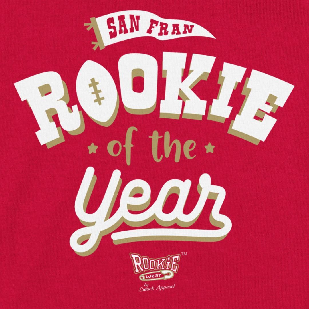 San Francisco Football Fans. Rookie of The Year Baby Apparel (NB-7T) (Red, 2T)