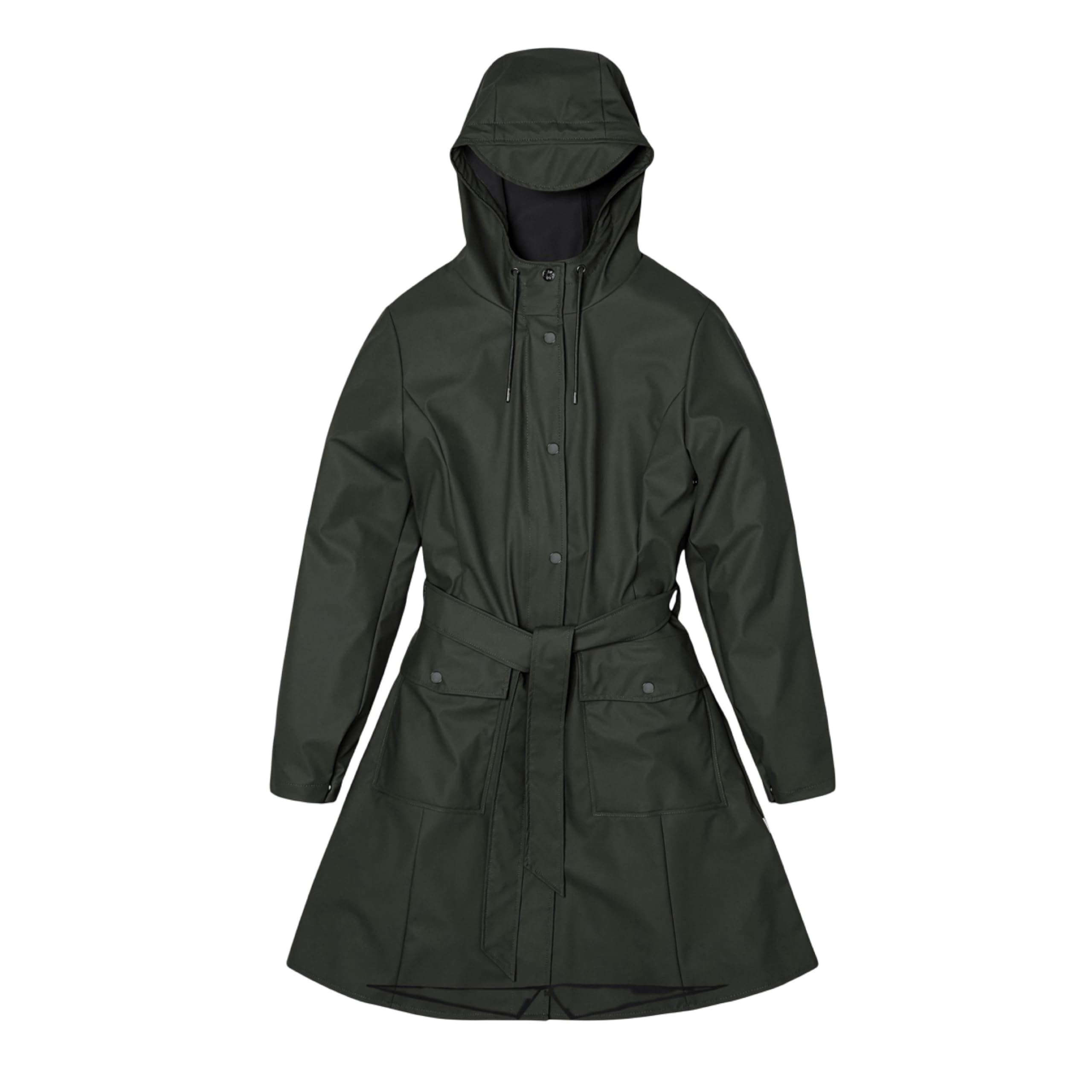 Rains Women's Green Rain Jackets, L, Jackets