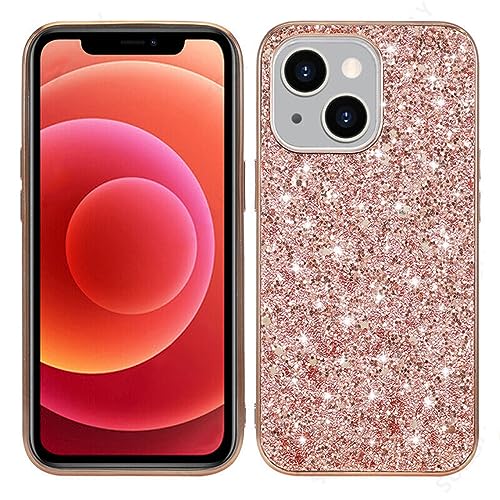 Coque iPhone 11 à paillettes dorées avec cadre de placage antichoc LVTFCO