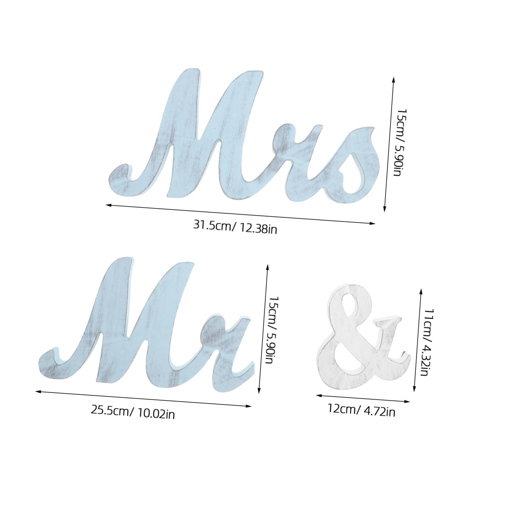 Vintage Mr And Mrs Holzbuchstaben Hochzeitstischdeko aus Robustem Holz Langlebige Romantische Tischdekoration für Hochzeitsfeier Jubiläum und Empfang Stilvolles Diy-statement