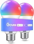 Govee Smart Light Bulbs, WiFi & Bluetooth Color Changing Light Bulbs, Music Sync, 16 Million DIY Colors RGBWW Color Lights Bulb, Work with Alexa, Google Assistant & Govee Home App, 2 Pack