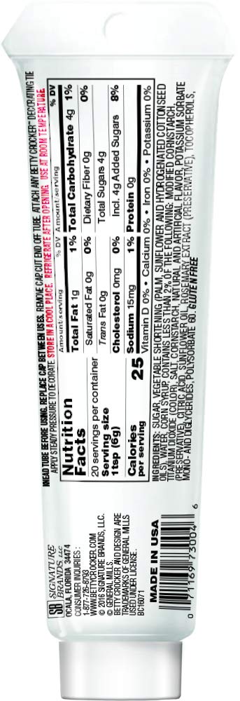 Betty Crocker Decorating Icing Creamy White, 4.25 Ounce (Pack of 6)