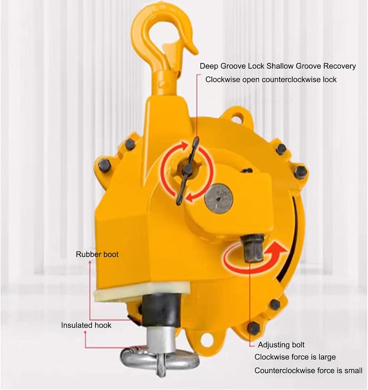 HARELA Spring Balancer, 50-60kg Load Spring Balancer, Retractable Tool Clamp Bracket Suspension for Assembly Line Moving Tools, Fixtures, Automotive Molding, Parts Welding (Size : 50-60kg)
