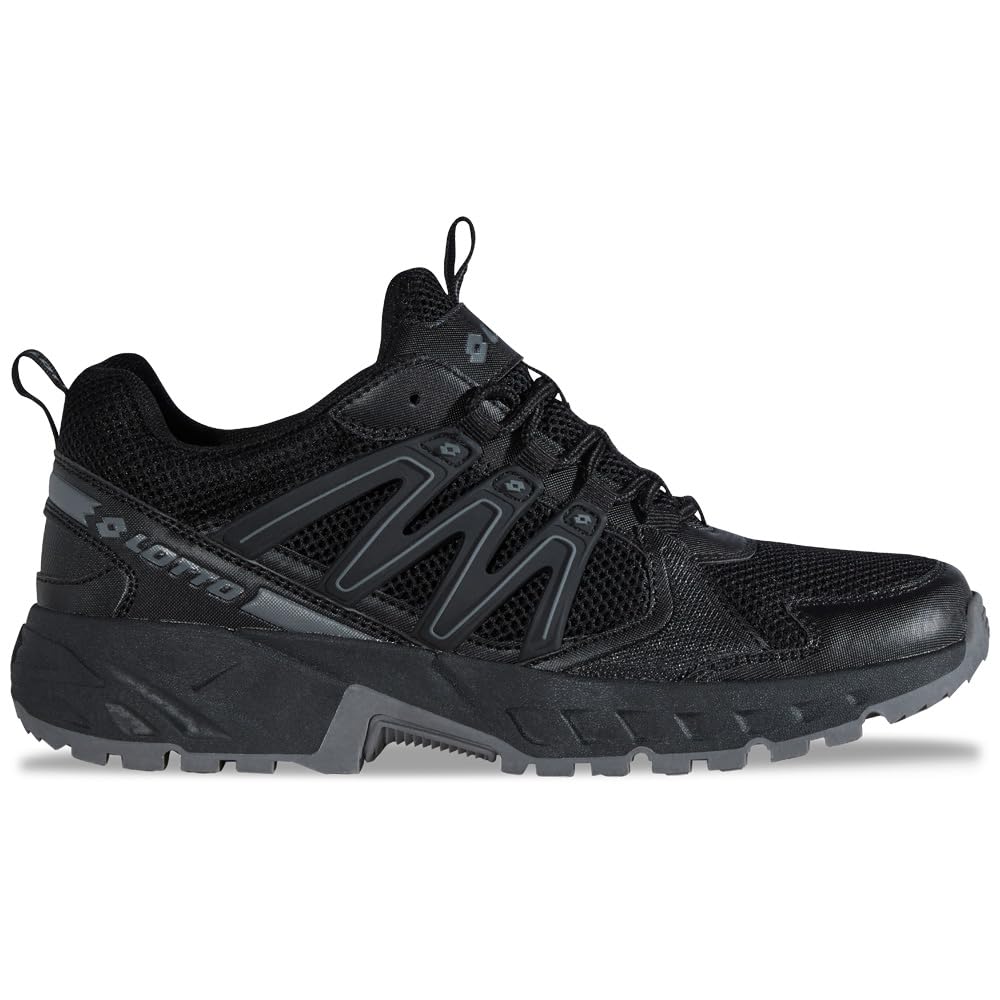 LOTTO Unisex Nahunta Trainers, Black, 8.5 UK