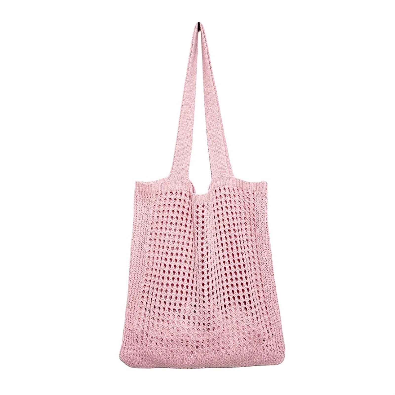 EBZFASO Polyester Crochet Tote Bag