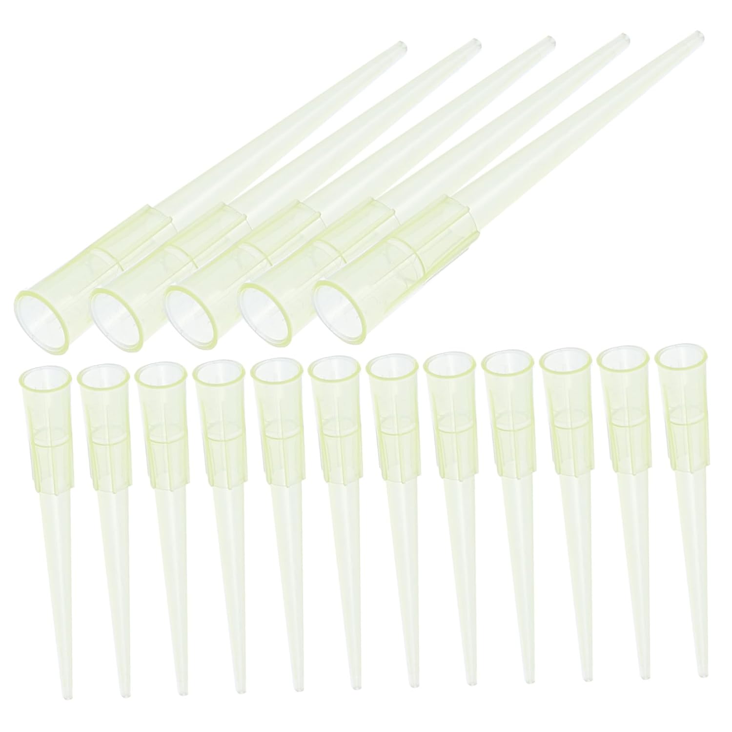 1000pcs Plastic Pipette Tips Liquid Transfer Nozzle for Laboratory Use Compatible Single-Channel Pipettors and Leak-Resistant Design