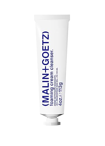 MALIN+GOETZ Limpiador en crema espumosa | Suave lavado facial diario de crema a espuma con leche de jojoba, prebióticos + glicolípidos ricos en