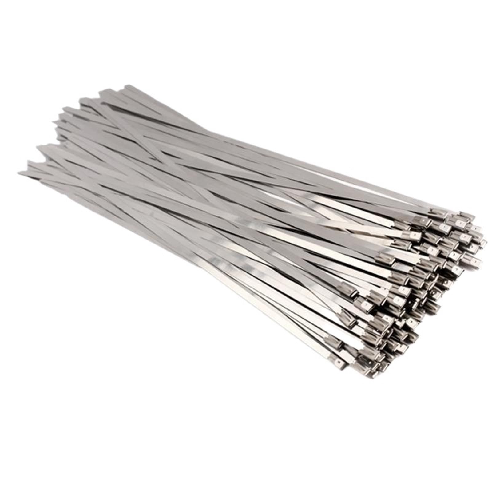 Bridas metálicas de Acero Inoxidable, 100 Bridas for Cables antioxidantes autoblocantes de Acero Inoxidable 304 4,6 mm, x 100-600(4.6x350mm)