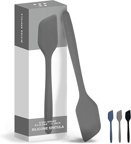 Miniatura 9 de Misen Espátula de silicona antiadherente, apta para lavavajillas, resistente al calor, versátil herramienta de cocina de grado profesional para