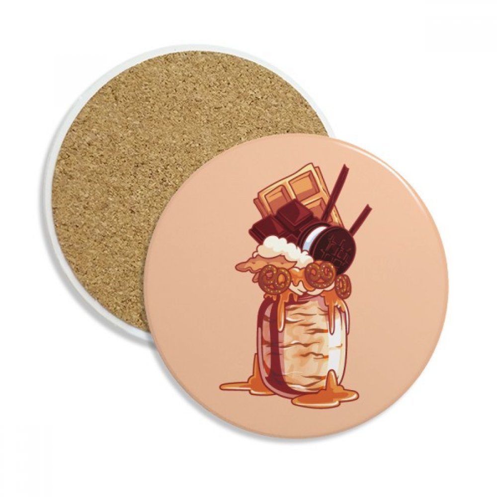 Coaster en céramique absorbant avec porte-gobelet pierre pour tasse et bouteille