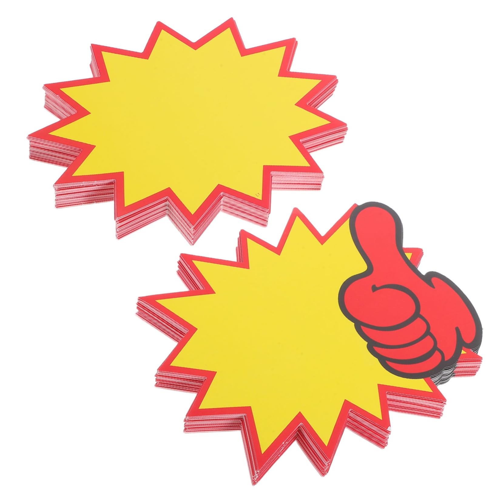 SOLUSTRE 100pcs Tags Blank Retail Sale Signs Label Tags Double-Sided Tags Writable Tags Retail Sale Tags for Stores