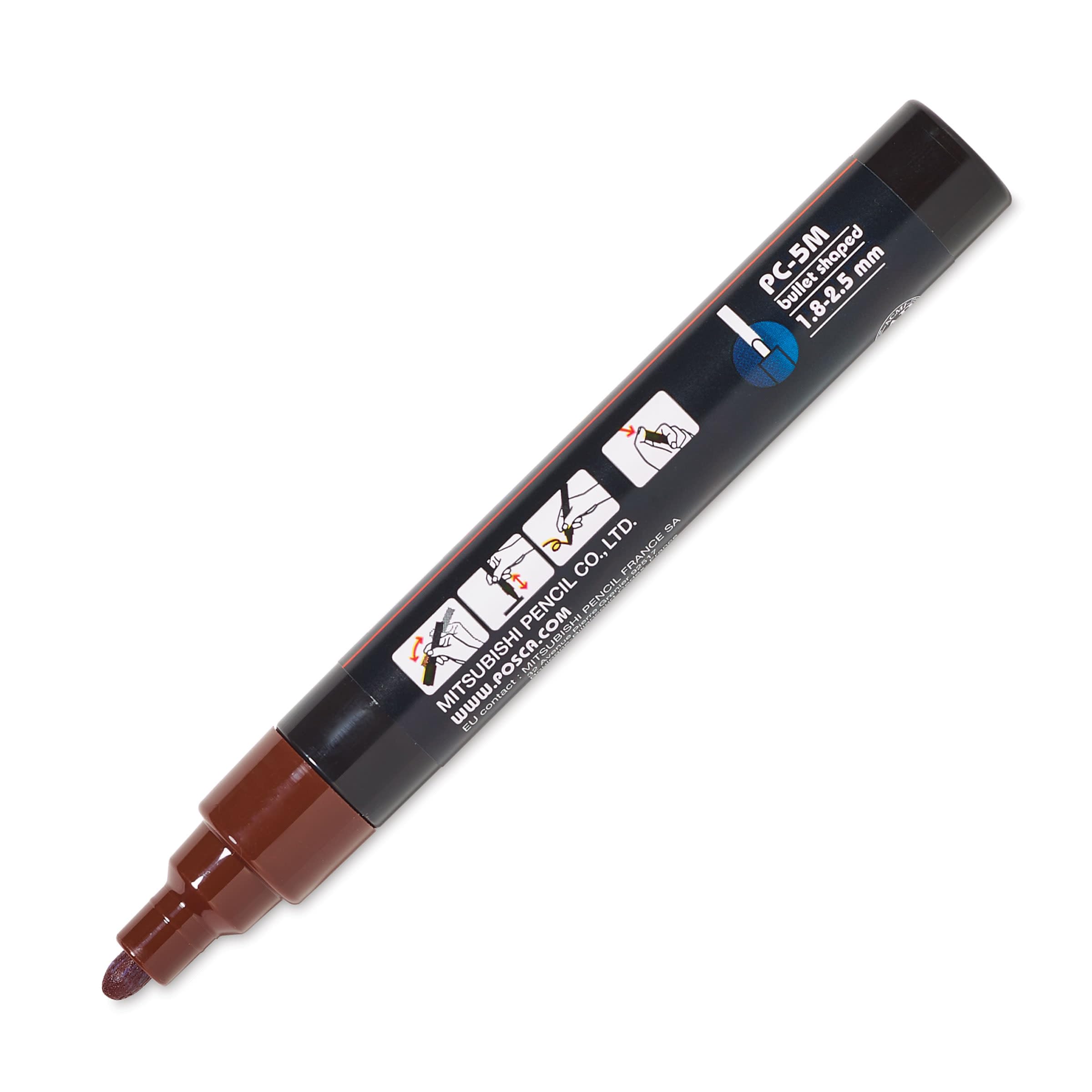 posca Rotulador de pintura, marrón oscuro, punta redonda, 2,5 mm