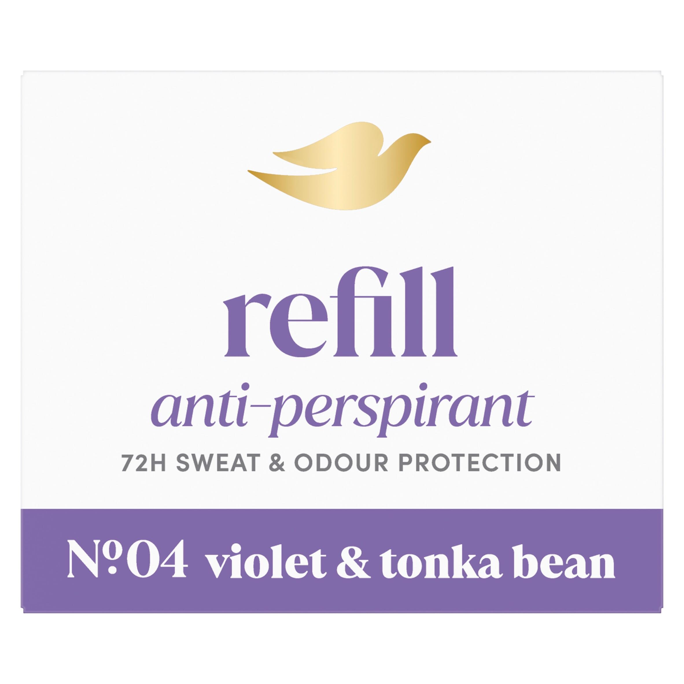 Violet & Tonka Bean Anti-Perspirant Refill for All-Day Protection, 35ml
