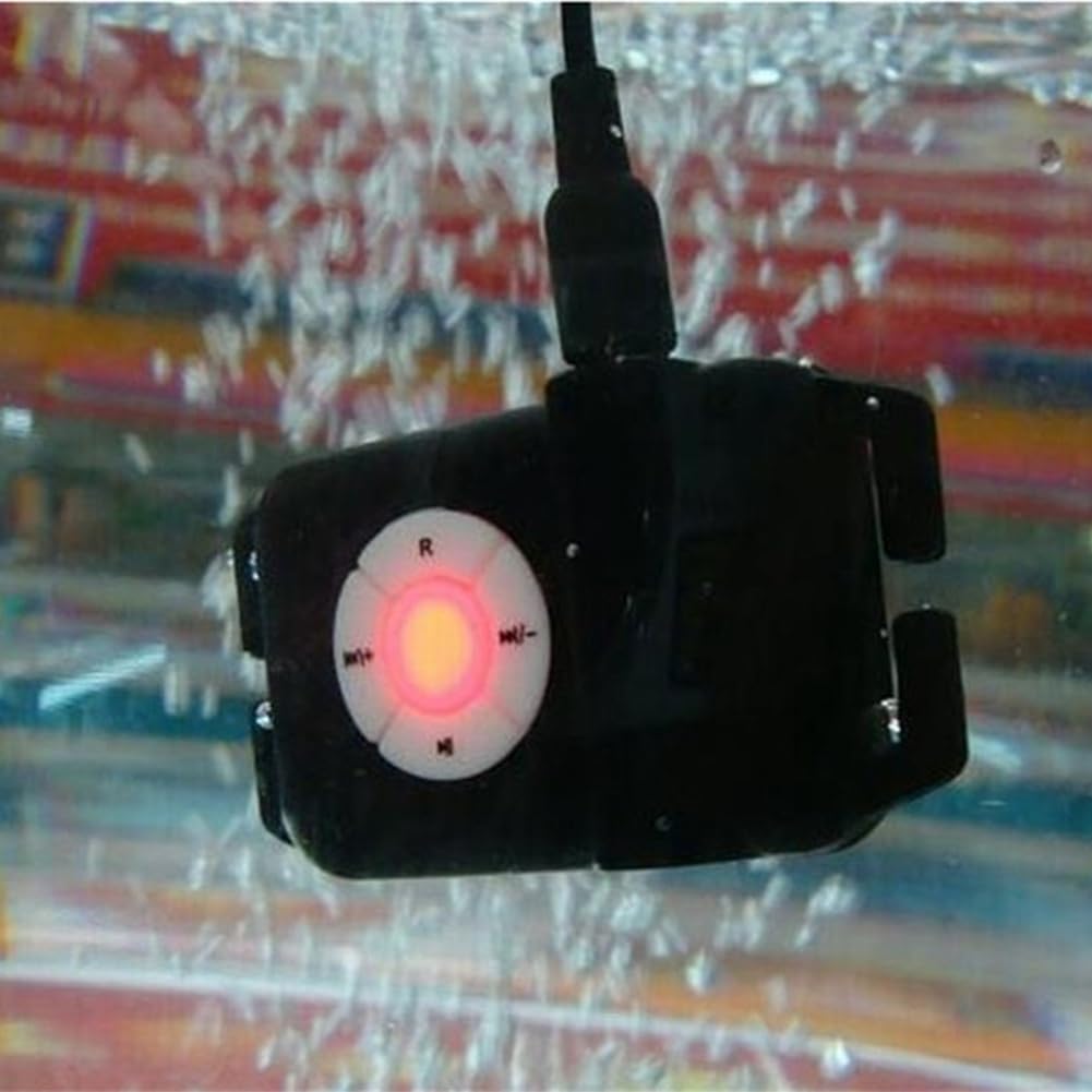 Lecteur MP3 Étanche 8 Go Noir pour Natation et Sports Nautiques avec Écouteurs Étanches et FM