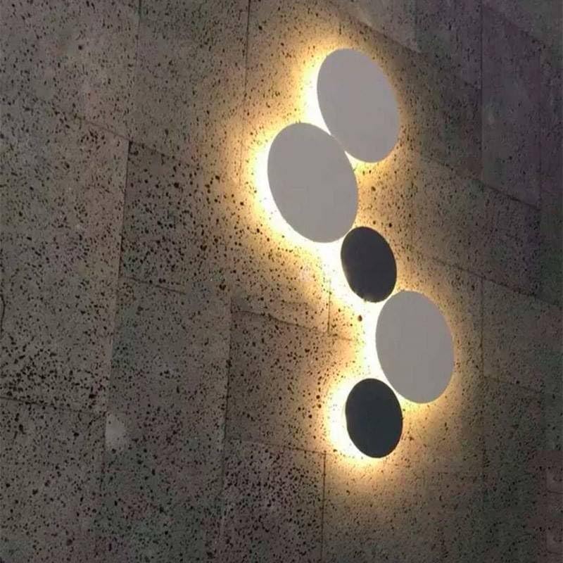 B·LED BARCELONA LED - Aplique de pared circular Eclipse 9W - Chip - Luz cálida - IP44 - Ø 20cm