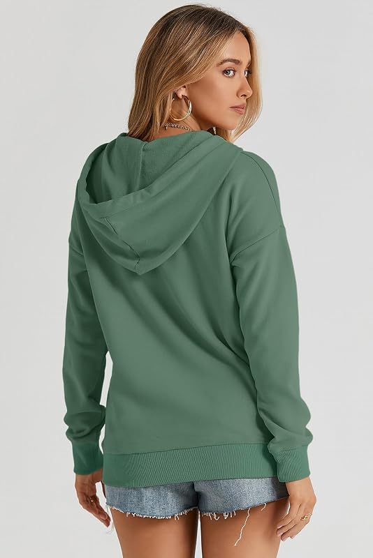 Dokotoo Hoodies for Women Fall Clothes Womens Sweatshirt, Green, X-Large image 4