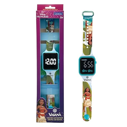 Lexibook, Disney Oceania, Orologio a schermo digitale, Visualizzazione dell'ora 12