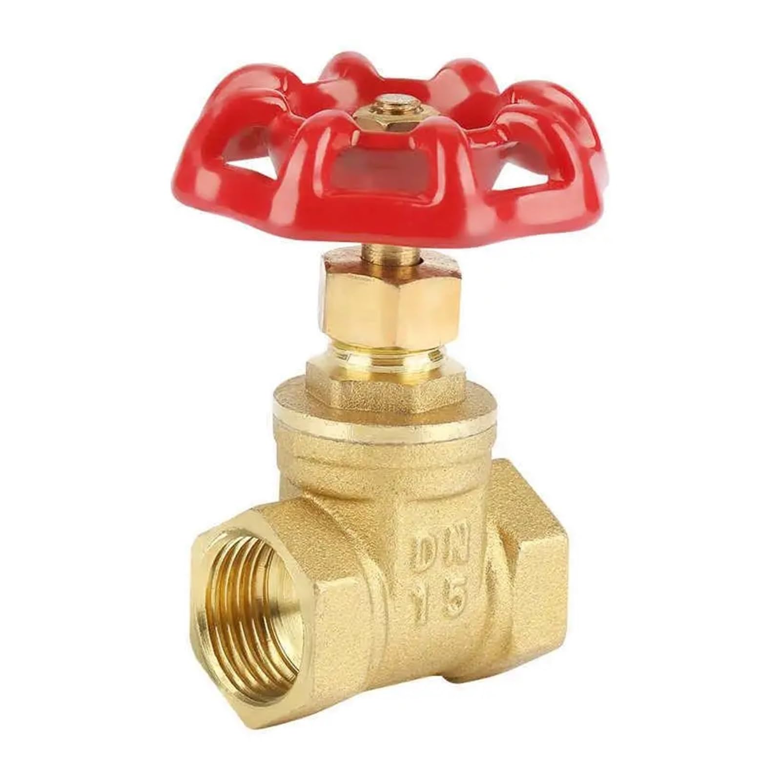1PCS Brass for Water Gate Valve DN20 DN15 BSPP G3/4 G1/2 Sluice 232PSI for Oil Gas Supply(G1/2)