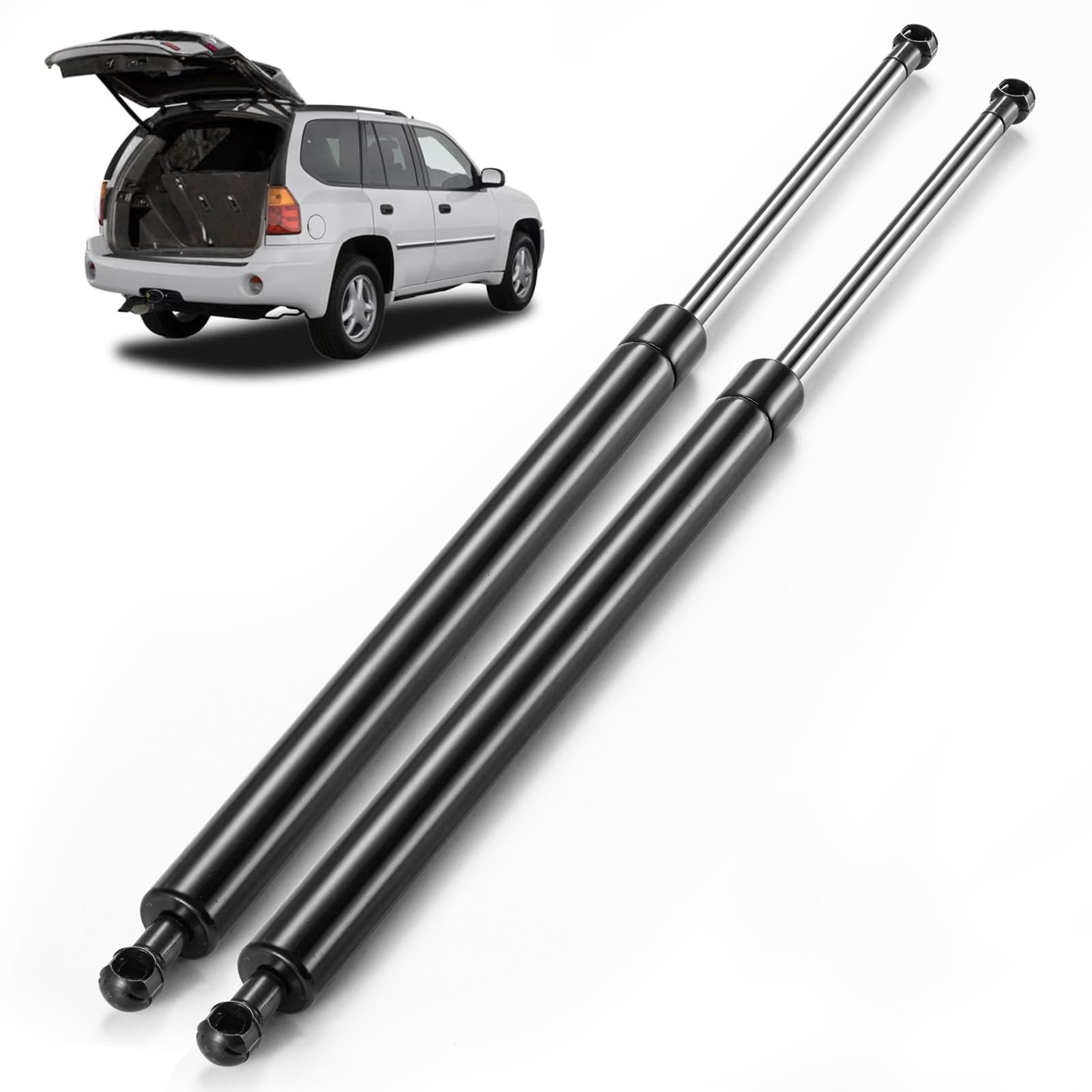 Rear Hatch Struts Liftgate Shocks for 2002-2009 Chevy Trailblazer/GMC Envoy/Buick Rainier/Isuzu Ascender/Oldsmobile Bravada/Saab 9-7X, Hatchback Trunk Back Door Lift Support OE#4573, 2 Pcs