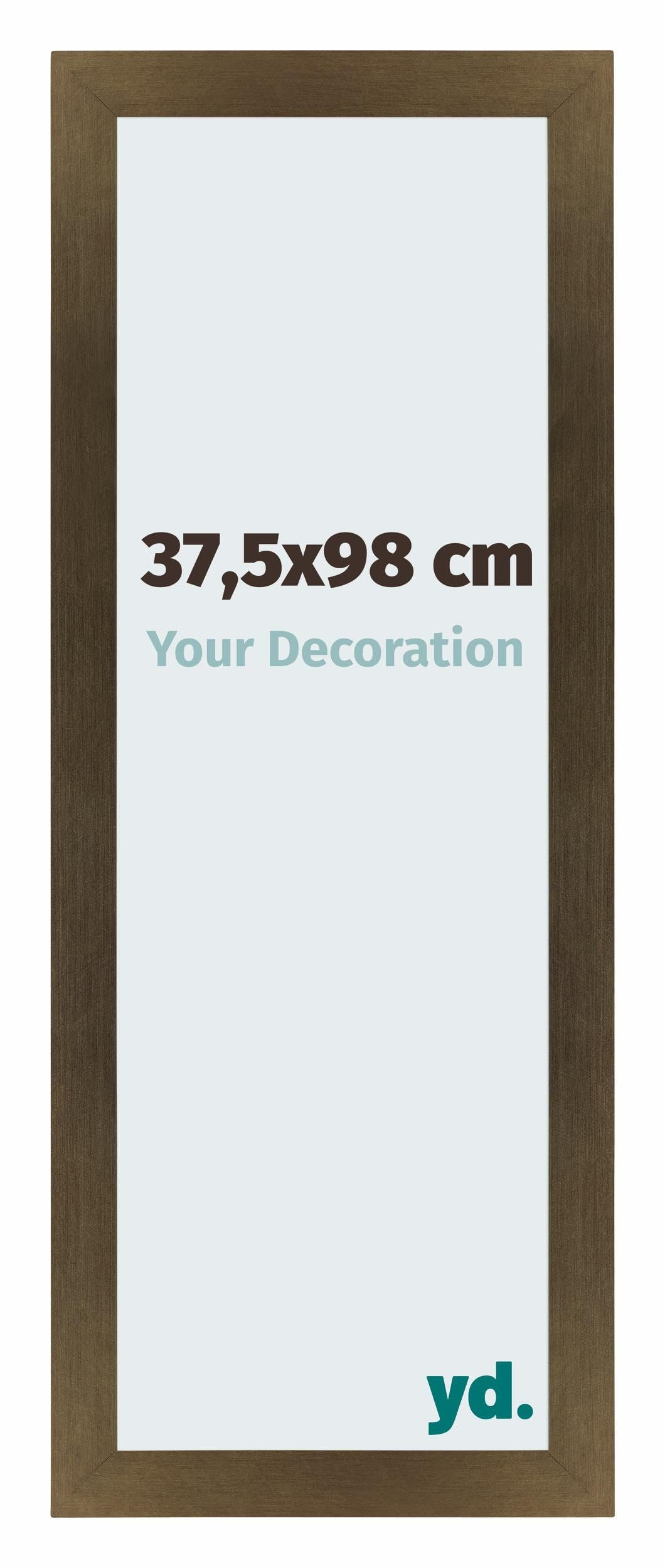 Your Decoration - Picture Frame 37,5x98 cm - Bronze Design - Decorative Wall Frame in MDF with Antireflection - Frame 37,5x98 - Mura