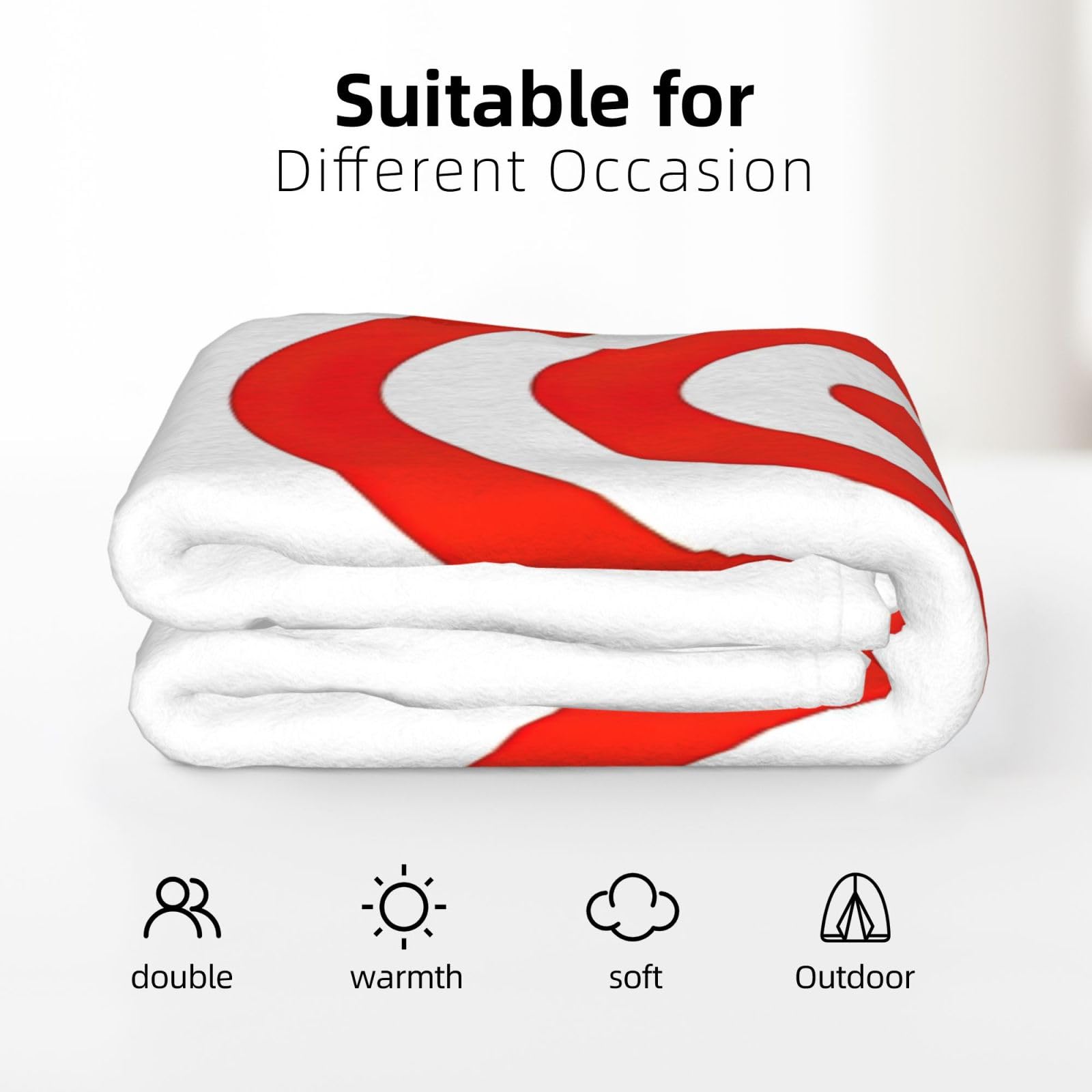 Couverture en flanelle imprimée Design Target - 177,8 x 203,2 cm - Chaude et confortable - Pour l'hiver - Pour camping ou voyage