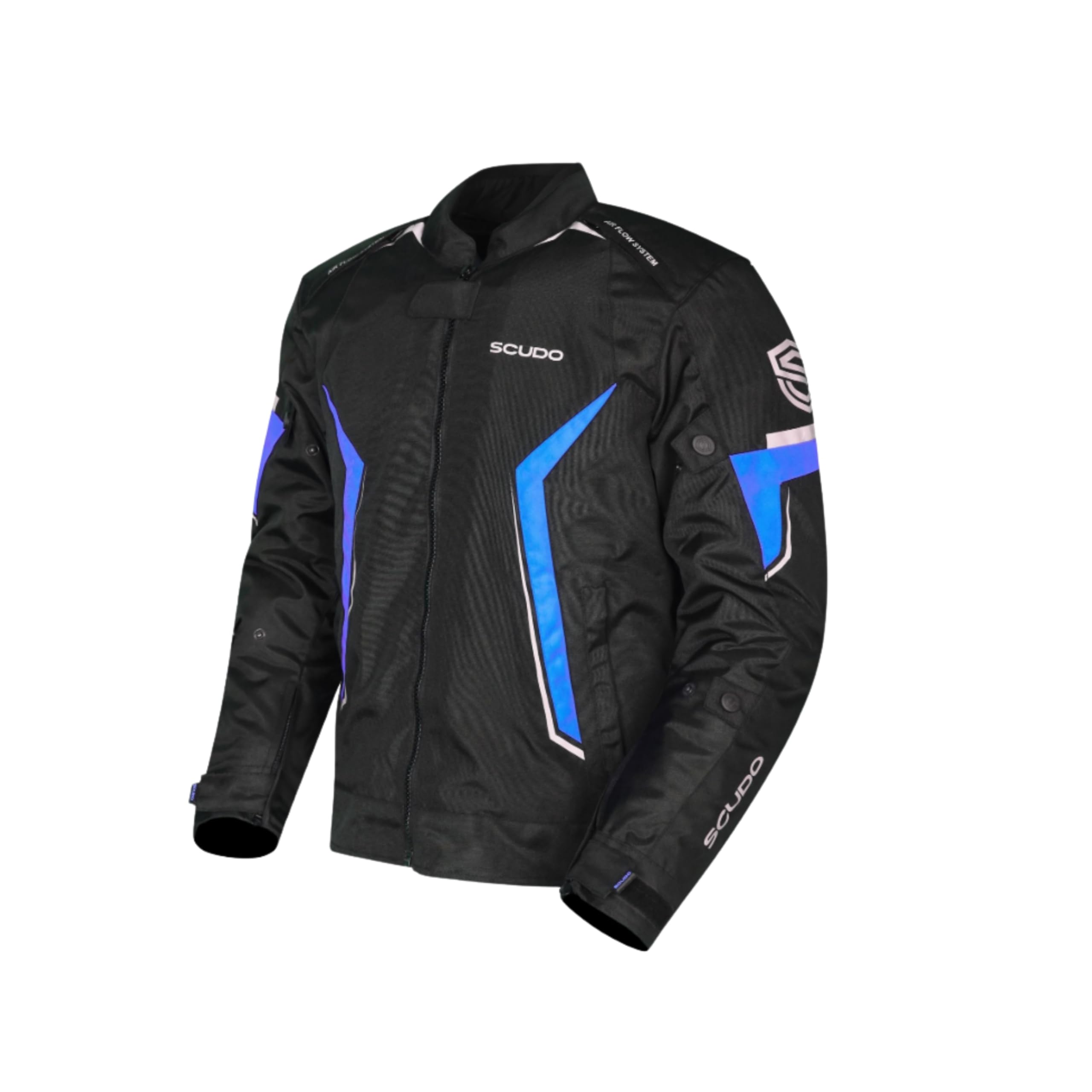 Scudo Roma Mavi Erkek Motosiklet Ceketi Xl