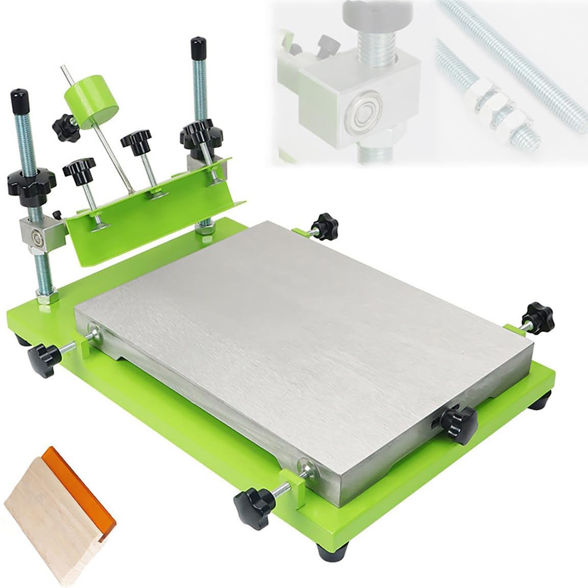 Kit de serigrafía con rodamientos sellados, espátula para tela, madera, plástico, proyectos de papel