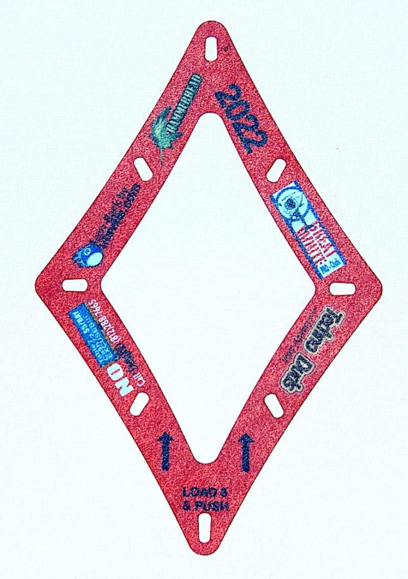 Accu-Rack Outsville Billiards Template Set (Solo, Diamond 9 & Pro 10) - Code Red