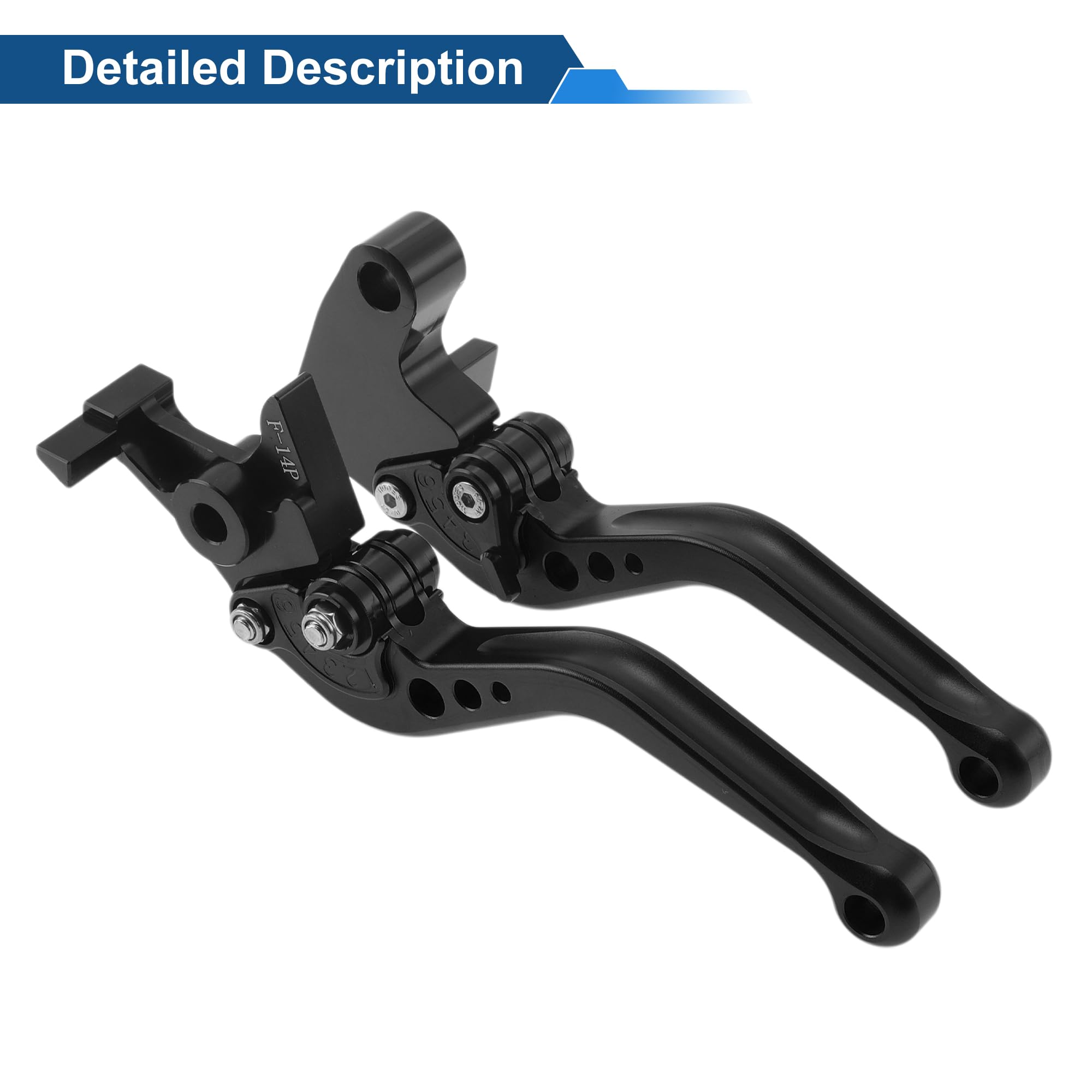 Leve freno frizione corti per Triumph Trident 660 2021-2024 6 Posizioni Regolabili Leva freno manubrio moto in lega di alluminio nero solido 1 coppia