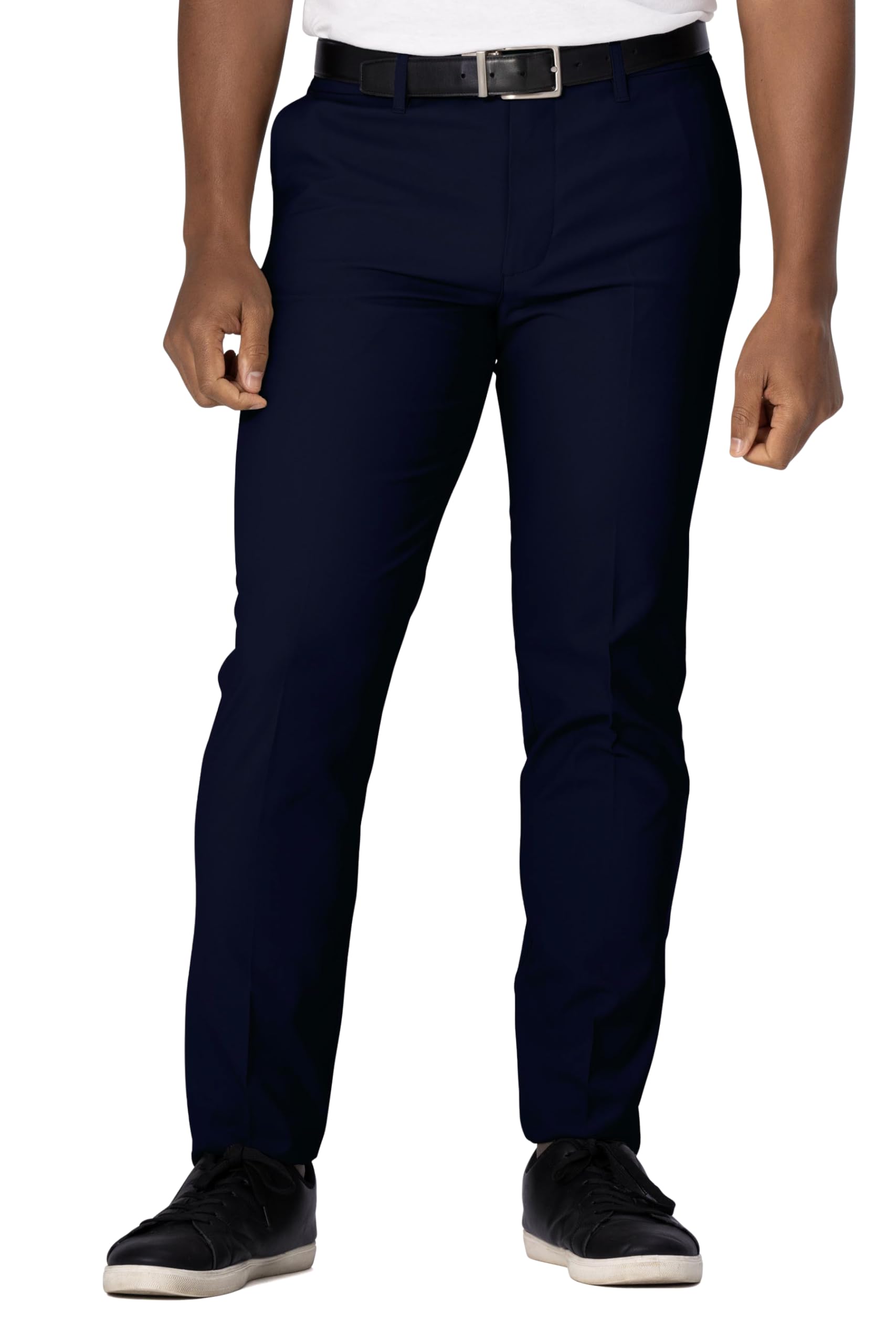 Chef Works Men's Chino Poly Stretch Pant, Navy, 38