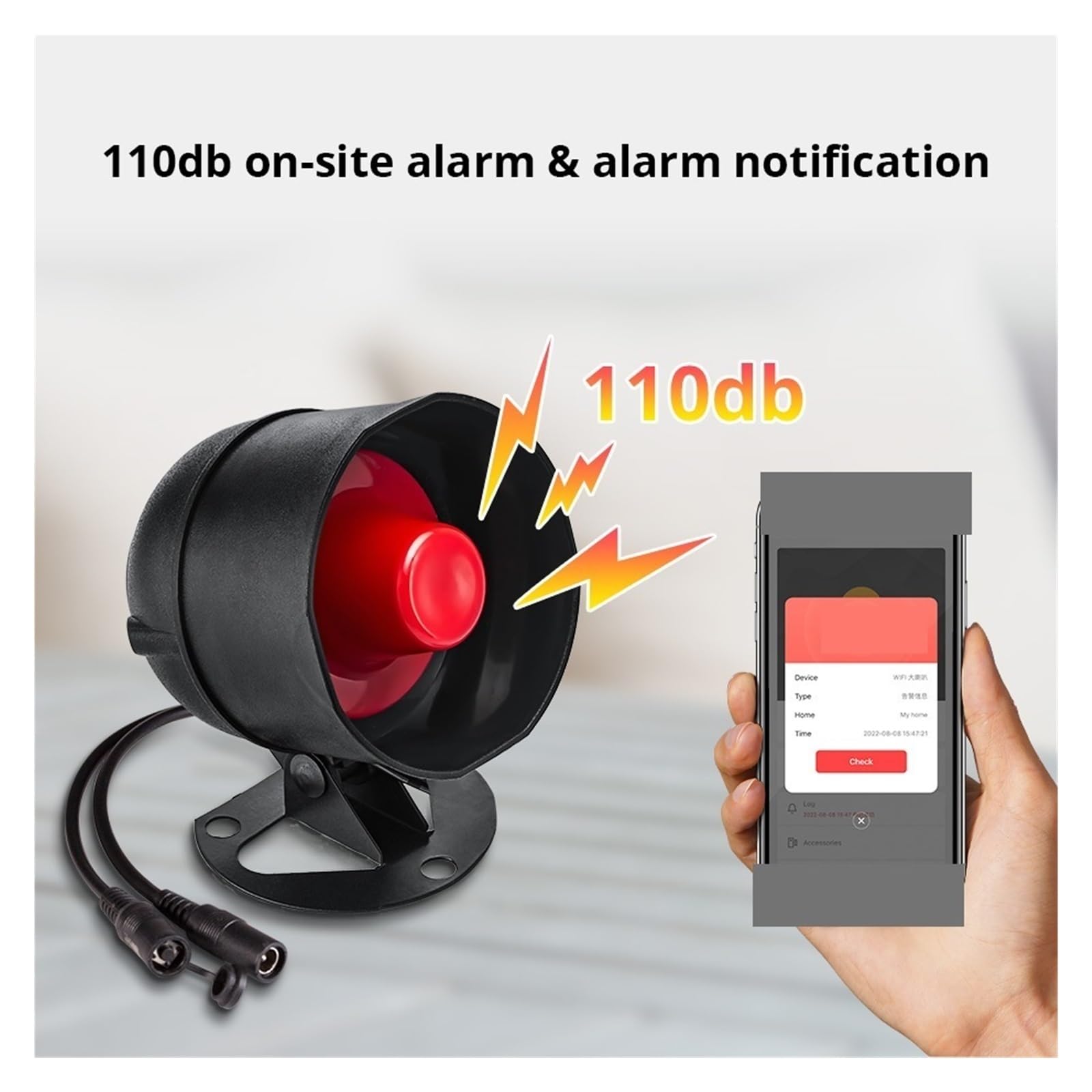 Domowy Bezprzewodowy System Alarmowy Syrena Czujnik Ruchu Włamywacza APP Zdalne Sterowanie