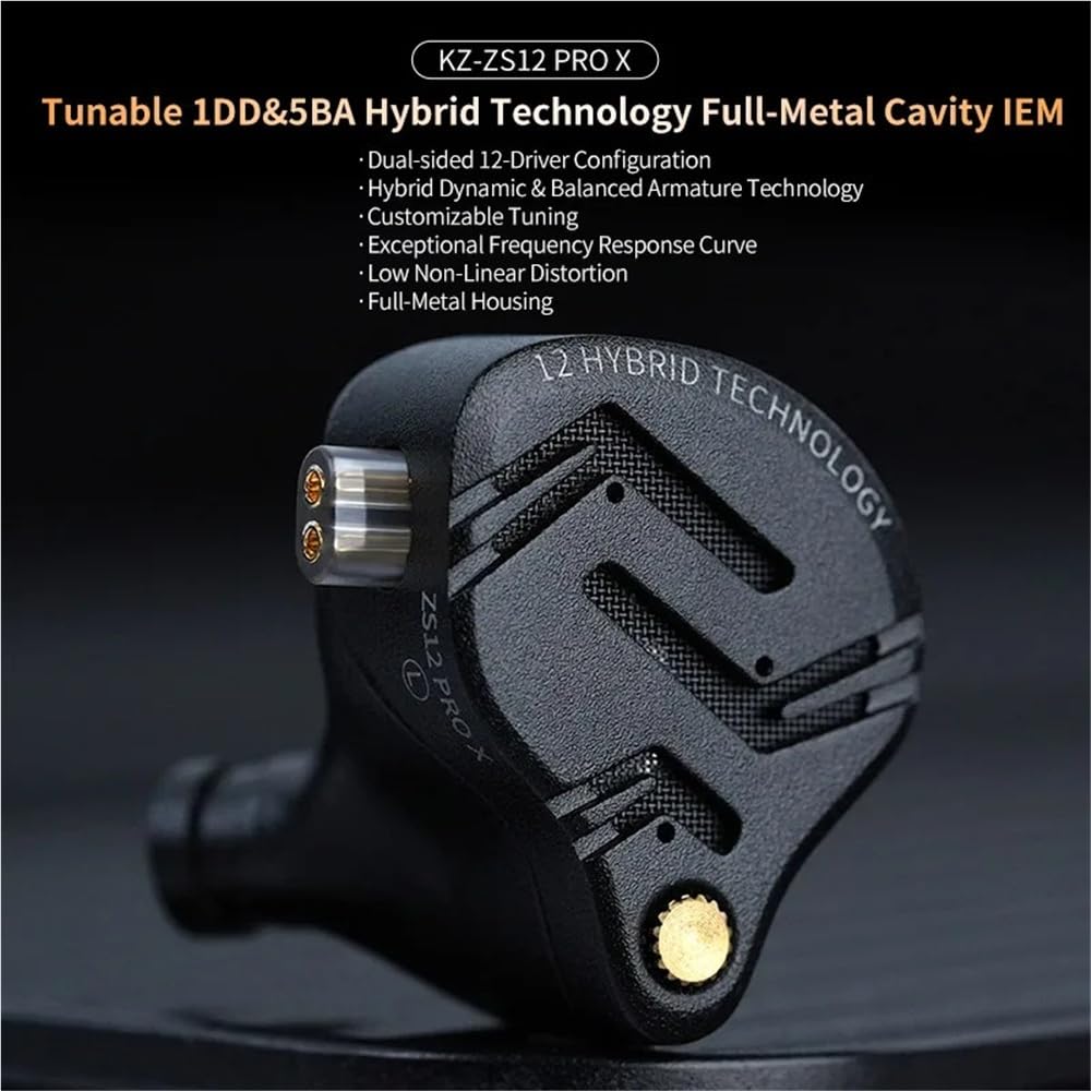 KZ ZS12 PRO X metalowe słuchawki