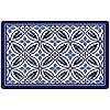 Amazon.com: Bungalow Flooring 2 by 3-Feet Surfaces Floor Mat, Dark Blue ...