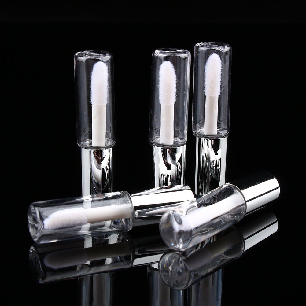 Gototop 45Pcs Mini 1.2Ml Lip Gloss Tube Refillable Clear Balm Bottle Container