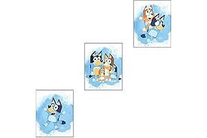 AN&SA DESIGN - Set of 3 Bluey Posters