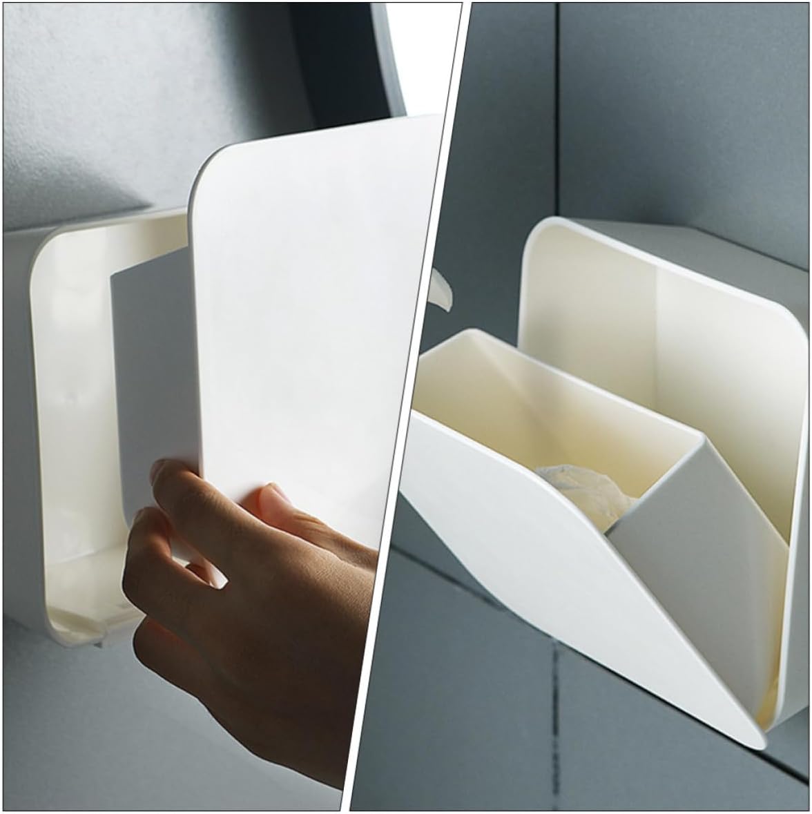 Wall Storage Box Plastic Wall Mounted Organizer for Houses and Condos image 4