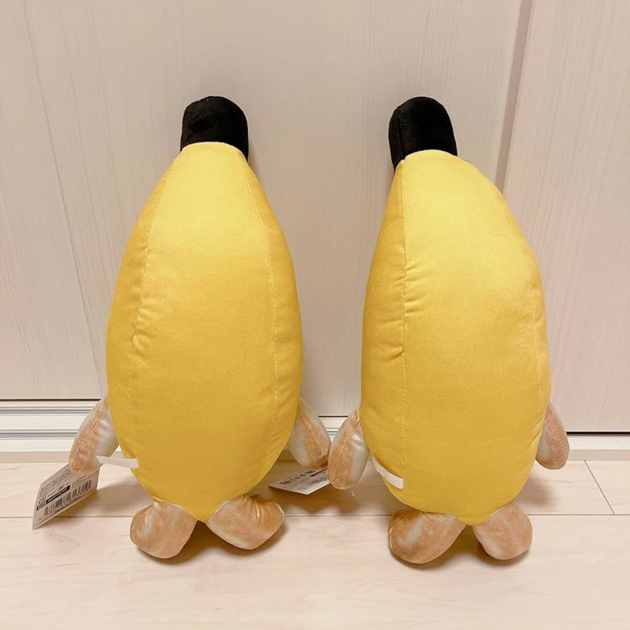 Amazon.co.jp: バナナねこ 猫ミーム BIGぬいぐるみ 約40cm