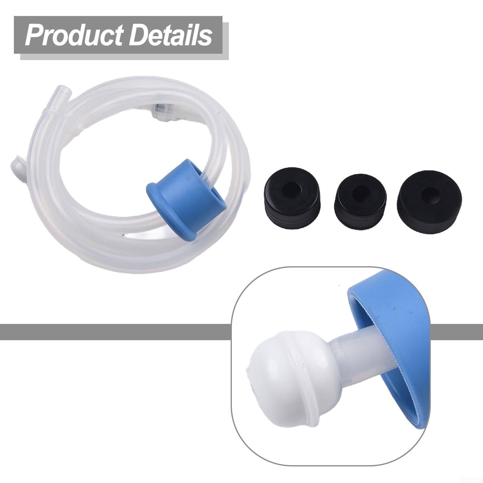 Tube d'extension de distributeur de savon pour évier de cuisine - Tuyau en silicone de 1 m pour comptoir - Système de pompe à savon liquide - Tube de recharge étendu pour grande bouteille de détergent