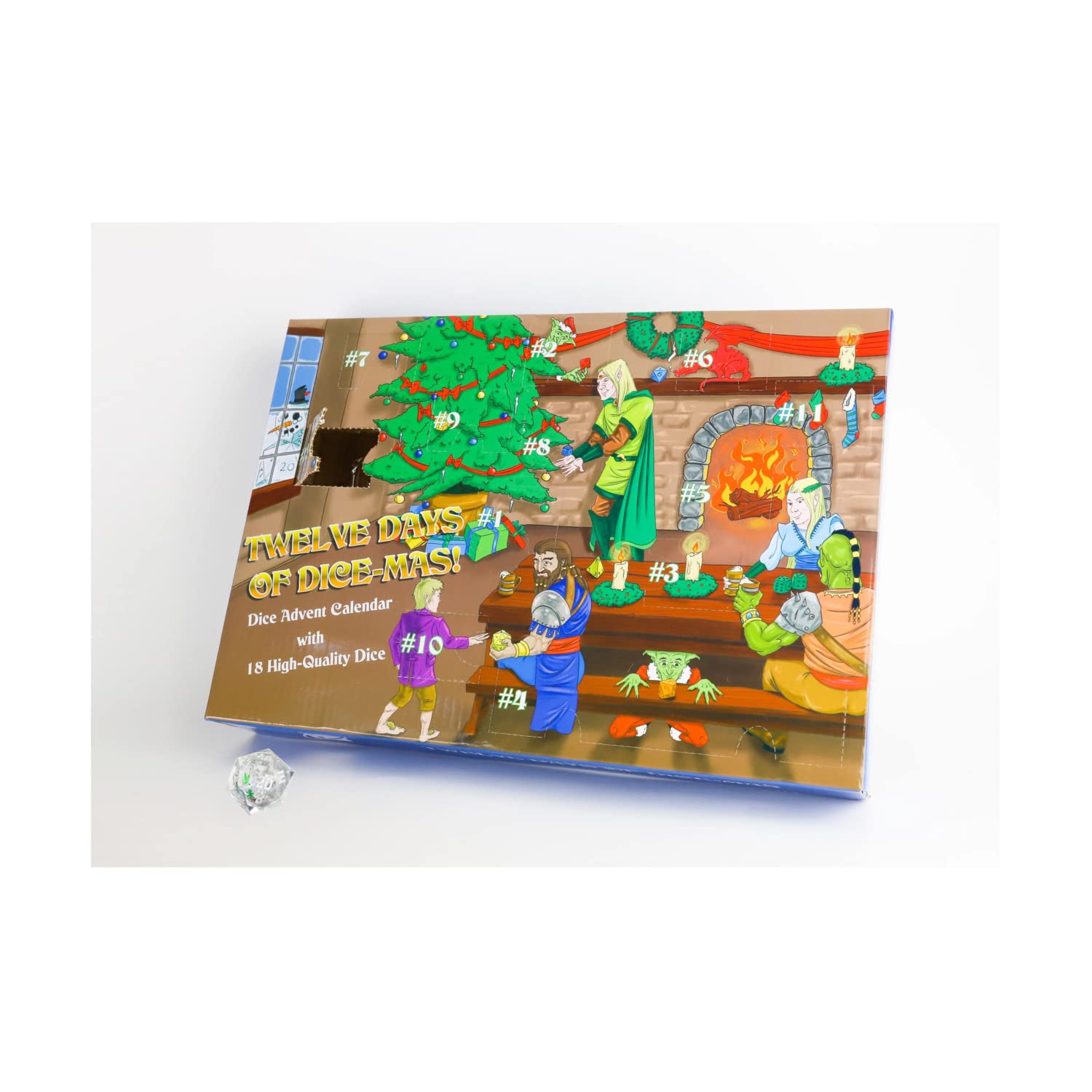 Amazon.com: Christmas Advent Calendar: Twelve Days of Dice-Mas : Home &  Kitchen