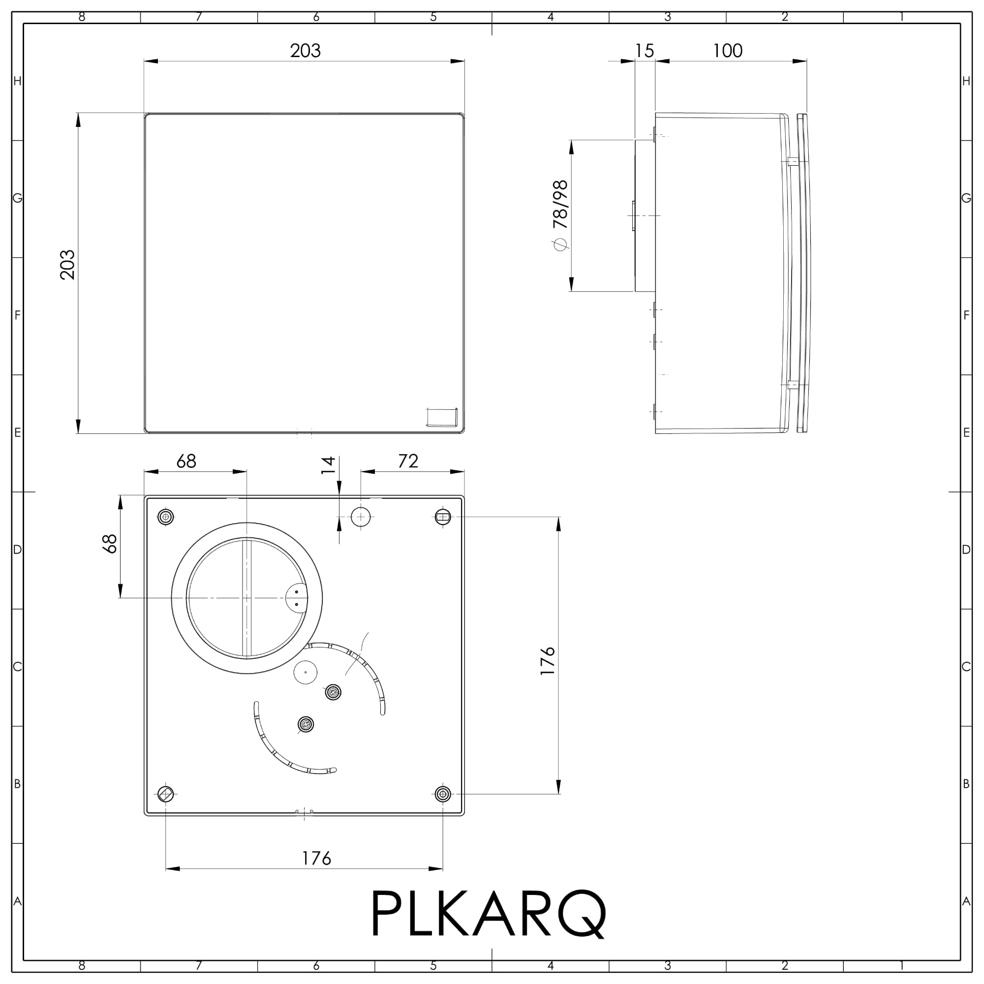 Plikc - Aspiratore centrifugo Ario Q Membrana Mylar anti ritorno Foro Ø100 adattabile Ø80-90