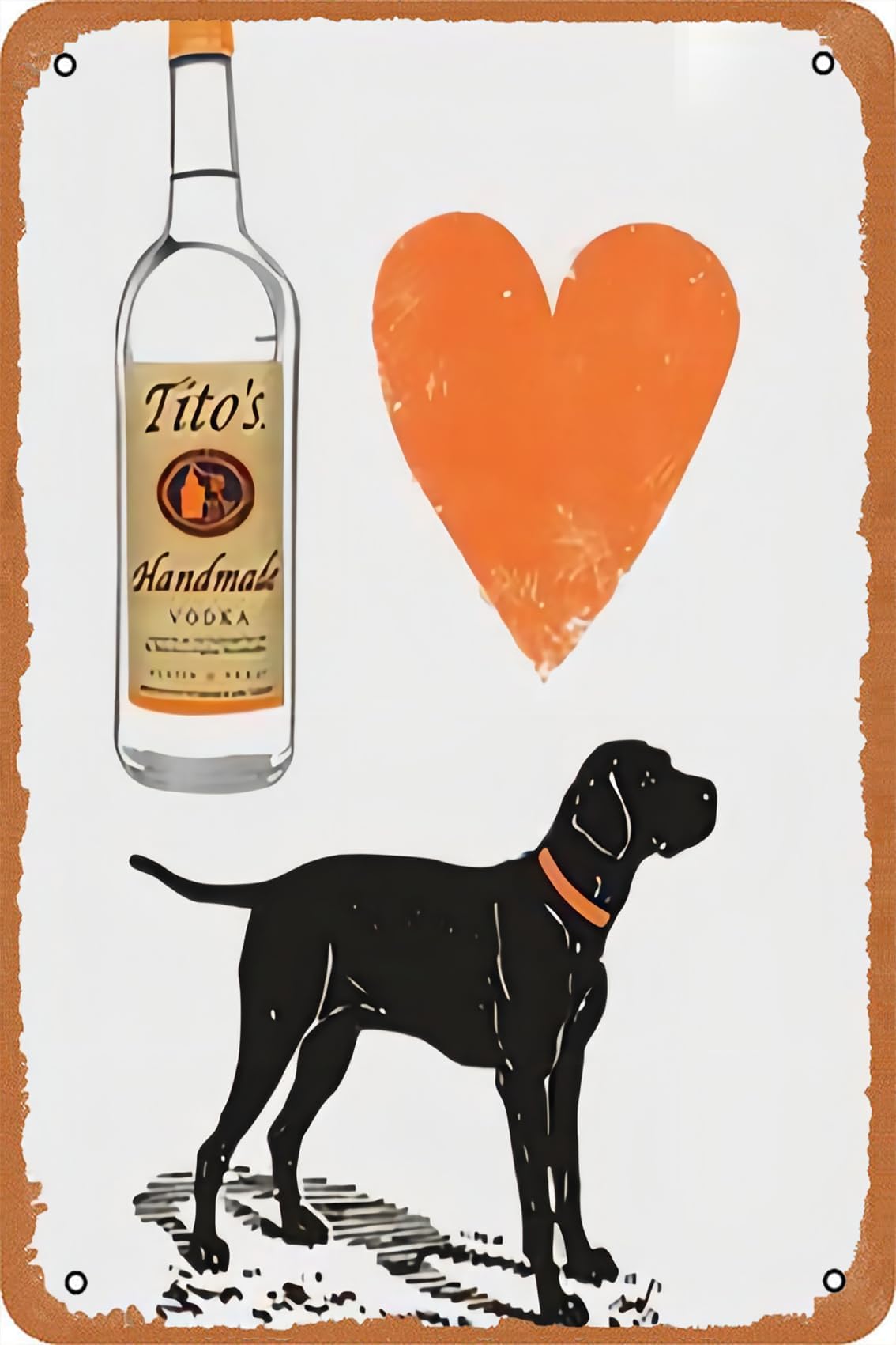Metal sign - Titos Handmade Vodka Poster Bar Wall Decor 8 X 12 Inch
