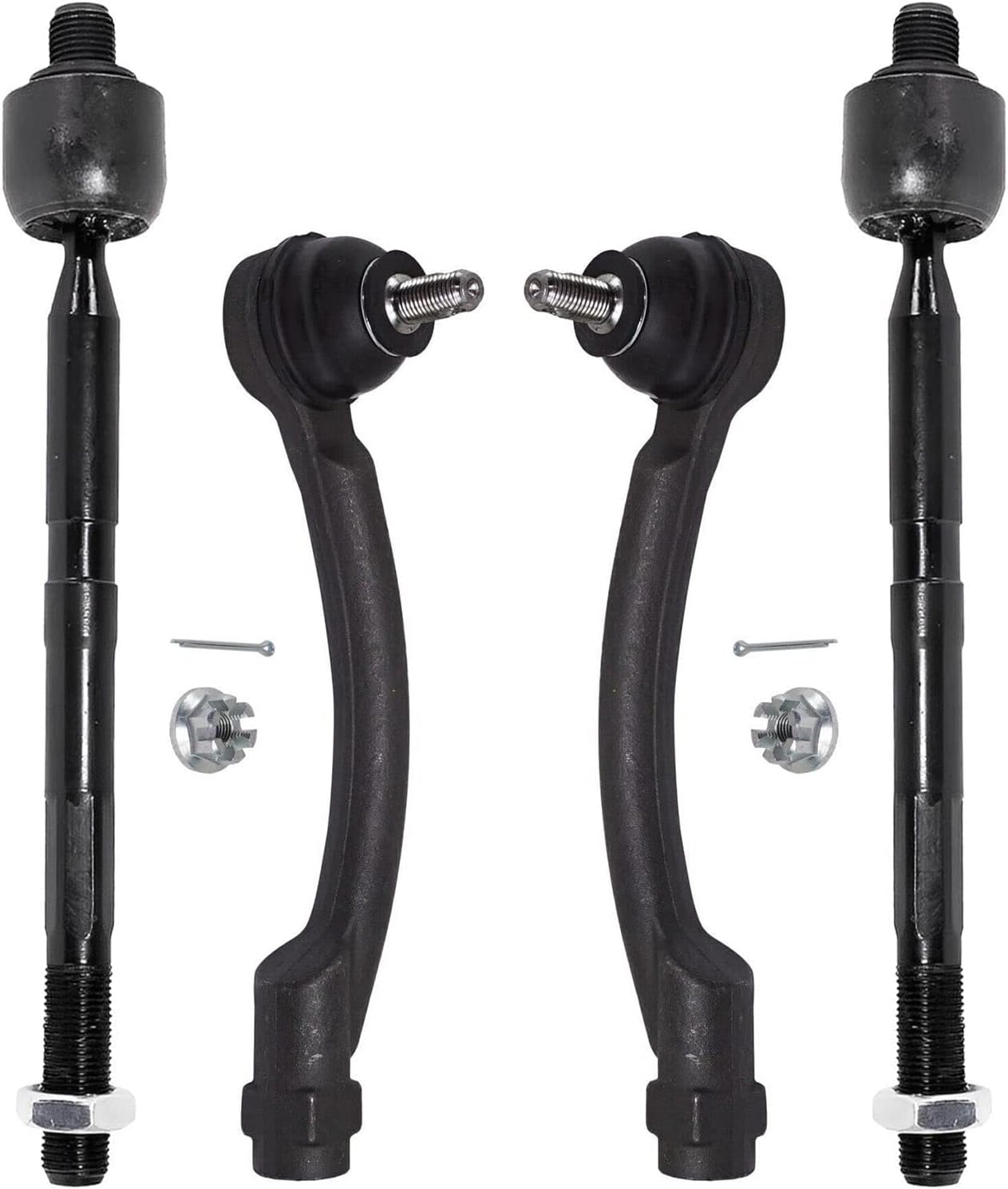 Detroit Axle 4 Front Tie Rods for 20142018 Kia Forte